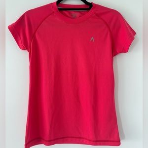 Boomerang Running women’s T-shirt short sleeves Sz XS pink/coral NWOT